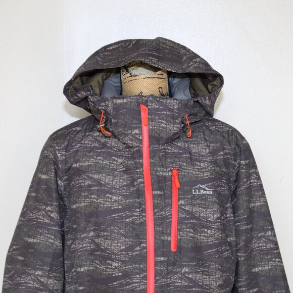 NWT L.L. Bean Wildcat Jacket Waterproof Insulated Herringbone Coat Hood Womens L - Picture 2 of 14